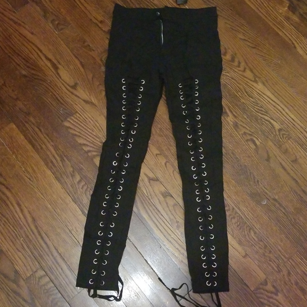 Fashion nova lace up pants